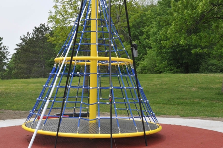 Community Safety Village,TStoufville, Ontario, Everplay insitu playground surfacing installation